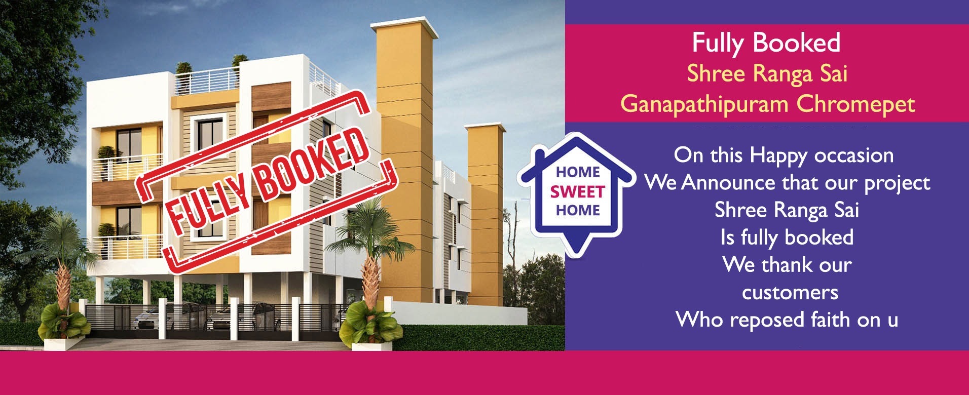SHREE RANGA SAI Deluxe Flats in Ganapathipuram Chromepe